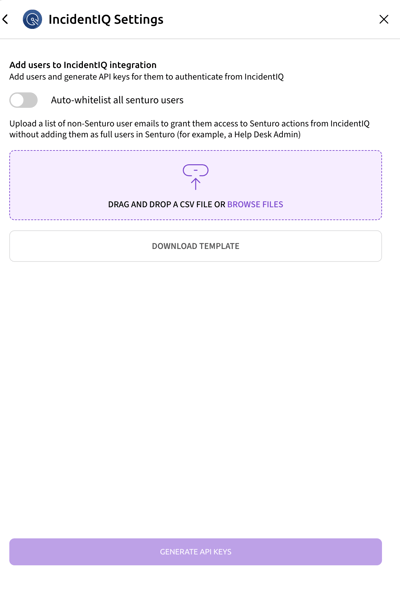 Auto-whitelist modal