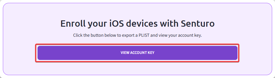 Download Account Key PLIST file