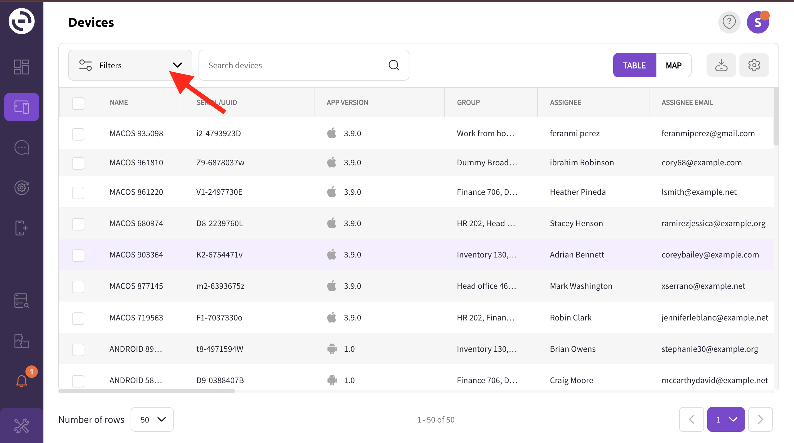 How to View List of Devices